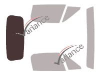 Verglasungsschablone - Kit 3/4 hinten - Mazda MX-5 (2) Cabriolet 2 Türen (1999 - 2005)