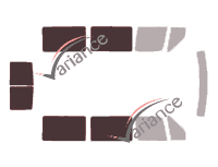 Glazing template - 3/4 rear kit - Mercedes-Benz Sprinter (1) Short 5-door (1995 - 2006) Glazing template - 3/4 rear kit - Mercedes-Benz Sprinter (1) Short 5-door (1995 - 2006)