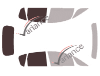 Dima di vetratura - Kit 3/4 posteriore - Mitsubishi Colt (6) 5 porte (2004 - 2009)