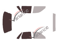 Glazing template - 3/4 rear kit - Mitsubishi Galant (6) 4 door sedan (1987 - 1993) Glazing template - 3/4 rear kit - Mitsubishi Galant (6) 4 door sedan (1987 - 1993)