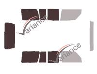 Glazing template - 3/4 rear kit - Mitsubishi Montero (2) 5 doors (1992 - 2000) Glazing template - 3/4 rear kit - Mitsubishi Montero (2) 5 doors (1992 - 2000)