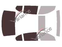 Glazing template - 3/4 rear kit - Bmw Serie 7 / i7 (4) 4-door sedan (2001 - 2008) Glazing template - 3/4 rear kit - Bmw Serie 7 / i7 (4) 4-door sedan (2001 - 2008)