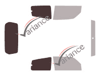 Glazing template - 3/4 rear kit - Mitsubishi Montero (4) 3-door (2006 - 2018) Glazing template - 3/4 rear kit - Mitsubishi Montero (4) 3-door (2006 - 2018)