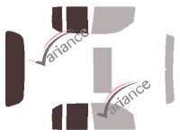 Glazing template - 3/4 rear kit - Nissan Frontier (2) Crew Cab Pick-up 4 doors (2005 - 2021) Glazing template - 3/4 rear kit - Nissan Frontier (2) Crew Cab Pick-up 4 doors (2005 - 2021)