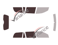 Gabarit vitrage - kit 3/4 arrière - Opel Astra (G) Break 5 portes (1998 - 2004) Gabarit vitrage - kit 3/4 arrière - Opel Astra (G) Break 5 portes (1998 - 2004)