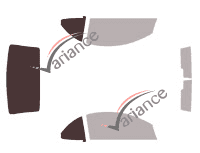 Glazing template - 3/4 rear kit - Peugeot 206 (1) CC Cabriolet 2 doors (2000 - 2008) Glazing template - 3/4 rear kit - Peugeot 206 (1) CC Cabriolet 2 doors (2000 - 2008)
