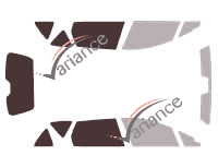Glazing template - 3/4 rear kit - Peugeot 407 (1) SW Break 5 doors (2004 - 2011) Glazing template - 3/4 rear kit - Peugeot 407 (1) SW Break 5 doors (2004 - 2011)