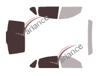 Gabarit vitrage - kit 3/4 arrière - Buick Allure (1) Berline 4 portes (2004 - 2010)