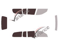 Glazing template - 3/4 rear kit - Renault Megane (1) Break 5 doors (1995 - 2003) Glazing template - 3/4 rear kit - Renault Megane (1) Break 5 doors (1995 - 2003)