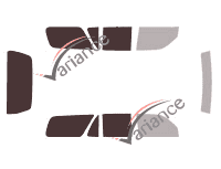 Glazing template - 3/4 rear kit - Toyota 4Runner (2) 5 doors (1995 - 2002) Glazing template - 3/4 rear kit - Toyota 4Runner (2) 5 doors (1995 - 2002)