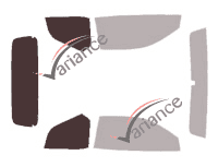 Plantilla de acristalamiento - Kit 3/4 trasero - Aston Martin DB7 (1) Open Top Cabriolet 2 puertas (1993 - 2004)