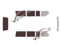 Glazing template - 3/4 rear kit - Volkswagen Transporter T4 (4) Short 4 doors (1990 - 2003) Glazing template - 3/4 rear kit - Volkswagen Transporter T4 (4) Short 4 doors (1990 - 2003)
