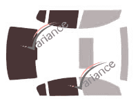 Gabarit vitrage - kit 3/4 arrière - Volkswagen Passat (6) Berline 4 portes (2005 - 2010) Gabarit vitrage - kit 3/4 arrière - Volkswagen Passat (6) Berline 4 portes (2005 - 2010)