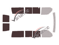 Glazing template - 3/4 rear kit - Volkswagen Transporter T4 (4) Short 5 doors (1990 - 2003) Glazing template - 3/4 rear kit - Volkswagen Transporter T4 (4) Short 5 doors (1990 - 2003)