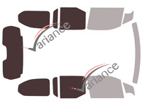 Glazing template - 3/4 rear kit - Peugeot Rifter (1) Long 4-5 doors (since 2018) Glazing template - 3/4 rear kit - Peugeot Rifter (1) Long 4-5 doors (since 2018)