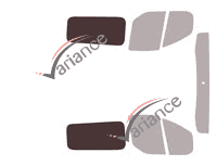 Plantilla de acristalamiento - Kit 3/4 traseros - Ford Custom Transit (1) Furgoneta 5/6 puertas (2014 - 2023) Plantilla de acristalamiento - Kit 3/4 traseros - Ford Custom Transit (1) Furgoneta 5/6 puertas (2014 - 2023)