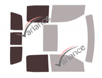Glazing template - 3/4 rear kit - Gmc 2500-3500 Sierra (4) Double Cab Pick-up 4 doors (2014 - 2019) Glazing template - 3/4 rear kit - Gmc 2500-3500 Sierra (4) Double Cab Pick-up 4 doors (2014 - 2019)