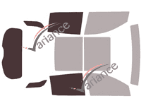 Glazing template - 3/4 rear kit - Gmc Terrain (2) 5-door (2017 - 2024) Glazing template - 3/4 rear kit - Gmc Terrain (2) 5-door (2017 - 2024)