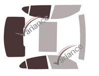 Glazing template - 3/4 rear kit - Genesis G70 4-door sedan (since 2017) Glazing template - 3/4 rear kit - Genesis G70 4-door sedan (since 2017)