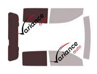 Mascherina per vetri - Kit 3/4 posteriore - Great Wall (1) Serie P Pick-up 4 porte (dal 2019)