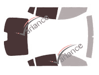 Plantilla de acristalamiento - kit 3/4 trasera - Mazda 6 (3) Sedán 4 puertas (2012 - 2018)