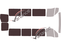 Glazing template - 3/4 rear kit - Renault Master (2) Long 4 doors (1997 - 2010) Glazing template - 3/4 rear kit - Renault Master (2) Long 4 doors (1997 - 2010)