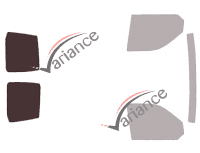 Glazing template - 3/4 rear kit - Volkswagen Transporter T6 (6) Short or Long 5/6 door van (since 2015) Glazing template - 3/4 rear kit - Volkswagen Transporter T6 (6) Short or Long 5/6 door van (since 2015)