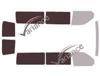 Glazing template - 3/4 rear kit - Volkswagen Transporter T6 (6) Long 5 doors (since 2015) Glazing template - 3/4 rear kit - Volkswagen Transporter T6 (6) Long 5 doors (since 2015)