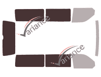 Glazing template - 3/4 rear kit - Volkswagen Transporter T6 (6) Long 4 doors (since 2015) Glazing template - 3/4 rear kit - Volkswagen Transporter T6 (6) Long 4 doors (since 2015)