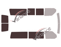 Glazing template - 3/4 rear kit - Volkswagen Transporter T4 (4) Long 5/6 doors (1990 - 2003) Glazing template - 3/4 rear kit - Volkswagen Transporter T4 (4) Long 5/6 doors (1990 - 2003)
