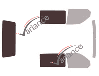 Glazing template - 3/4 rear kit - Volkswagen Transporter T6 (6) 5-door van (since 2015) Glazing template - 3/4 rear kit - Volkswagen Transporter T6 (6) 5-door van (since 2015)