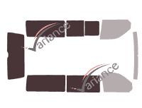Glazing template - 3/4 rear kit - Volkswagen Transporter T6 (6) Long 4 doors (since 2015) Glazing template - 3/4 rear kit - Volkswagen Transporter T6 (6) Long 4 doors (since 2015)