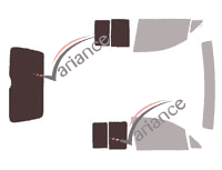 Glazing template - 3/4 rear kit - Volkswagen Caddy (4) Utility 4/5 doors (2016 - 2020) Glazing template - 3/4 rear kit - Volkswagen Caddy (4) Utility 4/5 doors (2016 - 2020)