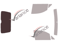 Glazing template - 3/4 rear kit - Volkswagen Caddy (4) 3 / 4 door van (2016 - 2020) Glazing template - 3/4 rear kit - Volkswagen Caddy (4) 3 / 4 door van (2016 - 2020)