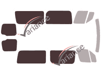 Glazing template - 3/4 rear kit - Mercedes-Benz Sprinter (2) Medium 5-door (2006 - 2018) Glazing template - 3/4 rear kit - Mercedes-Benz Sprinter (2) Medium 5-door (2006 - 2018)