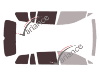 Glazing template - 3/4 rear kit - Volkswagen Golf (7) Estate 5 doors (2014 - 2021) Glazing template - 3/4 rear kit - Volkswagen Golf (7) Estate 5 doors (2014 - 2021)