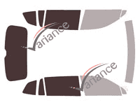 Glazing template - 3/4 rear kit - Volkswagen Tiguan (2) Allspace 5 doors (2018 - 2023) Glazing template - 3/4 rear kit - Volkswagen Tiguan (2) Allspace 5 doors (2018 - 2023)