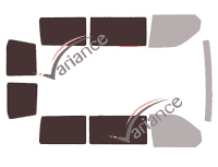 Glazing template - 3/4 rear kit - Volkswagen Transporter T6 (6) Short 5-door (since 2015) Glazing template - 3/4 rear kit - Volkswagen Transporter T6 (6) Short 5-door (since 2015)