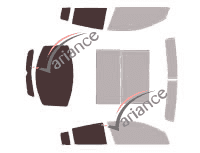 Sagoma di vetratura - Kit 3/4 posteriore - Acura ZDX 5 porte (2009 - 2013)