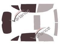 Verglasungsschablone - Kit 3/4 hinten - Acura MDX (3) 5-türig (2013 - 2020)