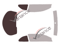 Plantilla de acristalamiento - Kit 3/4 trasero - Alfa Romeo GT Coupe 3 puertas (2003 - 2011)