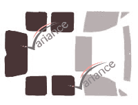 Glazing template - 3/4 rear kit - Volkswagen Caddy (4) 4 doors (2016 - 2020) Glazing template - 3/4 rear kit - Volkswagen Caddy (4) 4 doors (2016 - 2020)