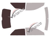 Glazing template - 3/4 rear kit - Audi A3 (2) 3 doors (2003 - 2012) Glazing template - 3/4 rear kit - Audi A3 (2) 3 doors (2003 - 2012)