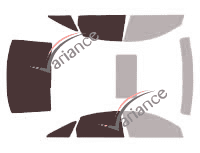 Plantilla de acristalamiento - kit 3/4 trasera - Audi A6 (3) Sedán 4 puertas (2004 - 2011)