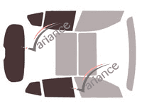 Schablone Verglasung - Kit 3/4 hinten - Bmw X2 (1) 5 Türen (2018 - 2024) Schablone Verglasung - Kit 3/4 hinten - Bmw X2 (1) 5 Türen (2018 - 2024)