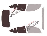 Plantilla de acristalamiento - Kit trasero 3/4 - Bmw X4 (2) 5 puertas (desde 2018)