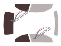 Verglasungsschablone - Kit 3/4 hinten - Bmw Serie 3 (5) CC Cabriolet 2 Türen (2007 - 2014)