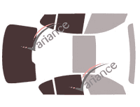 Plantilla de acristalamiento - 3/4 kit trasero - Bmw Serie 5 / i5 (8) Berline 5 portes (2017 - 2023)