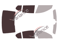 Plantilla de acristalamiento - 3/4 kit trasero - Bmw Serie 7 / i7 (6) Berline 4 portes (2015 - 2022)