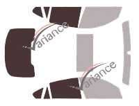 Plantilla de acristalamiento - kit 3/4 trasero - Bmw X6 (1) 5 puertas (2008 - 2014)